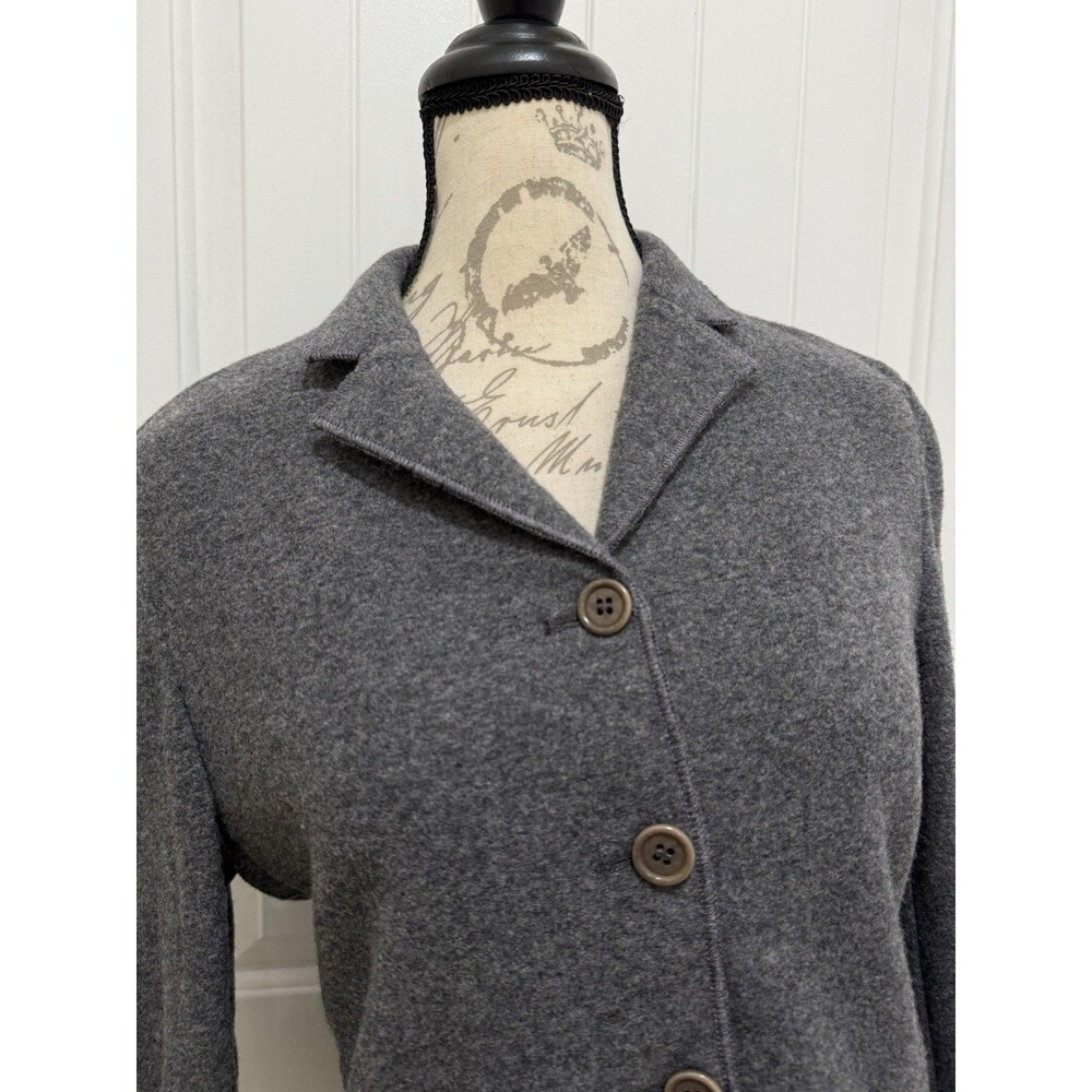 VTG Miu Miu Wool Casual Blazer Gray Sz 42 Jacket Italy Minimalist *READ! - Picture 4 of 14